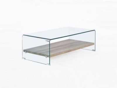 Mesa de centro transparente Cameron