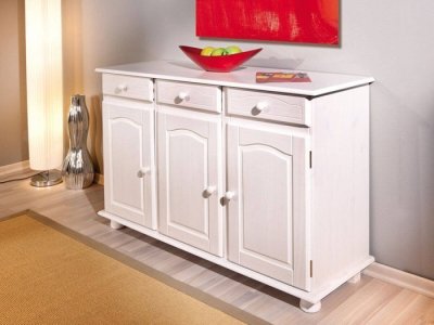 Buffet de madera en blanco Osiris