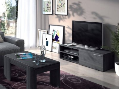 Mueble auxiliar para tv Tor color ceniza