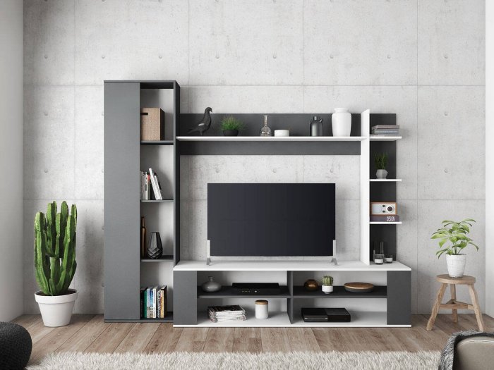 Comprar Mueble módulos salón: Mueble Tv, Armario alto, Estantería