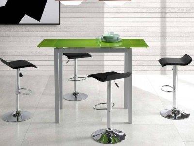 Mesa cocina extensible Samuel en verde