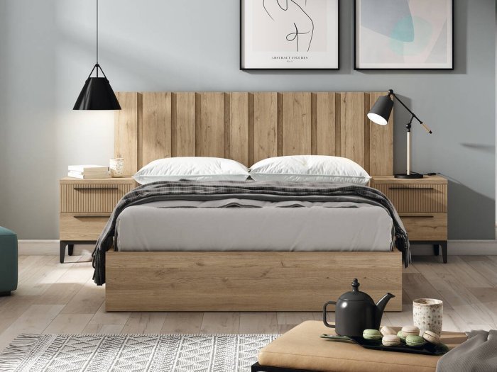 modelo Armario  Ropero de madera, Muebles de dormitorio rústicos, Diseños  de camas de madera