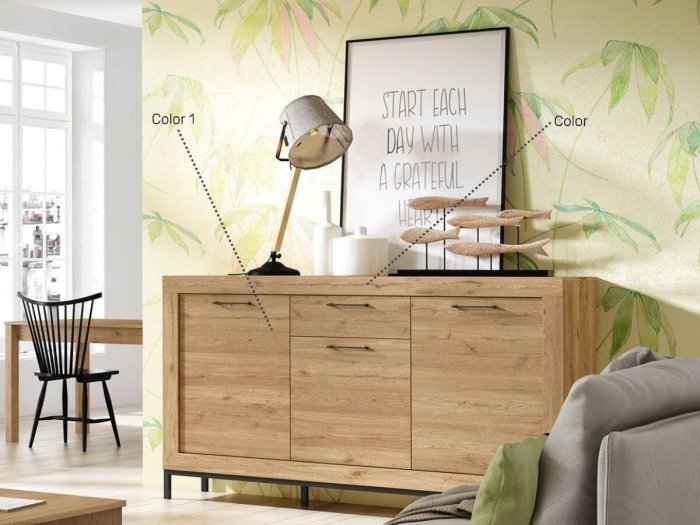 Aparador 3 puertas 1 cajón modelo...