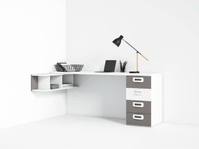 Escritorio juvenil modelo VENTURA Star de 200 cm