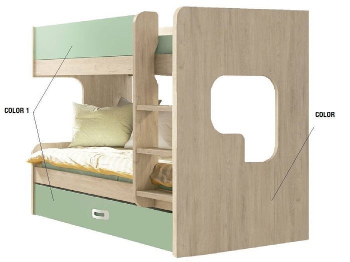 Litera nido Rhin Star derecha