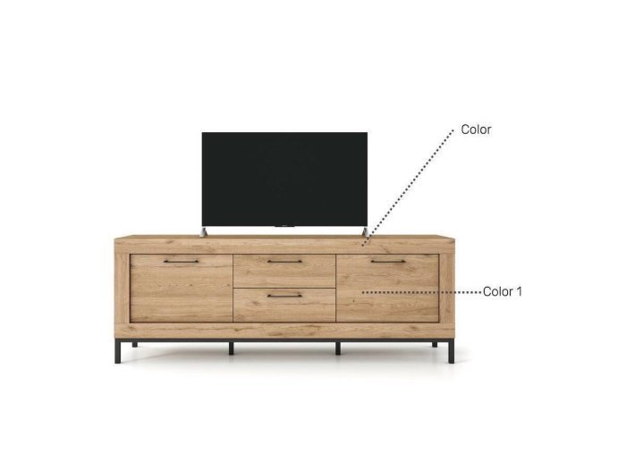 Mueble bajo para tv modelo DAKOTA 181 cm