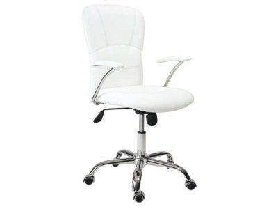 Silla con brazos Cromados Scarlet blanca