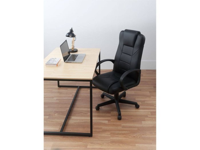Sillón de oficina negro elevable Vivaldi Sillón de oficina negro elevable Vivaldi