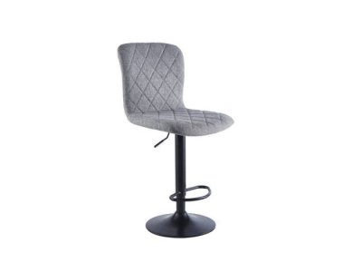 Taburete giratorio y elevable Olalla gris-negro