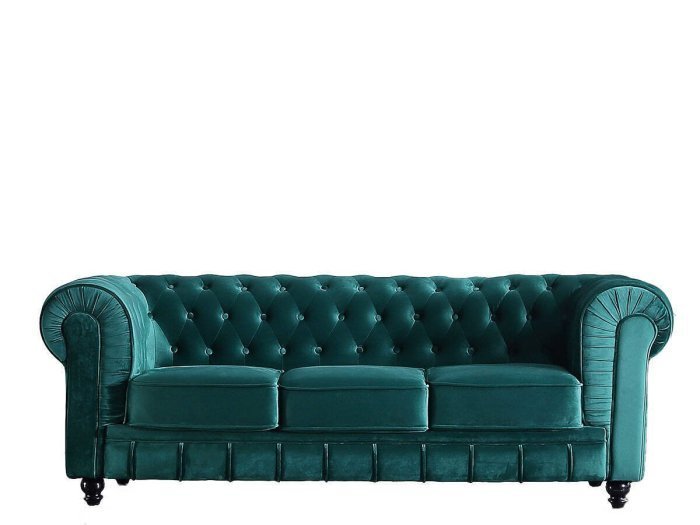 Sofá Chester 3 plazas en verde