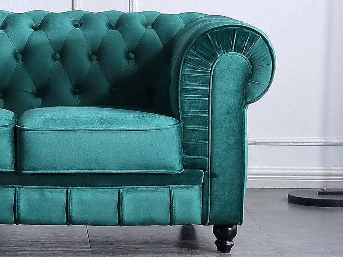 Sofá Chester 3 plazas en verde