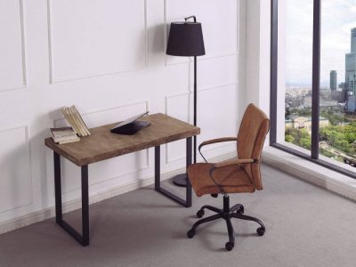 Mesa escritorio Ondas roble-negro
