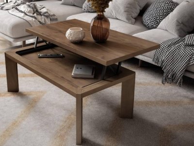 Mesa de centro elevable modelo ACUARIO