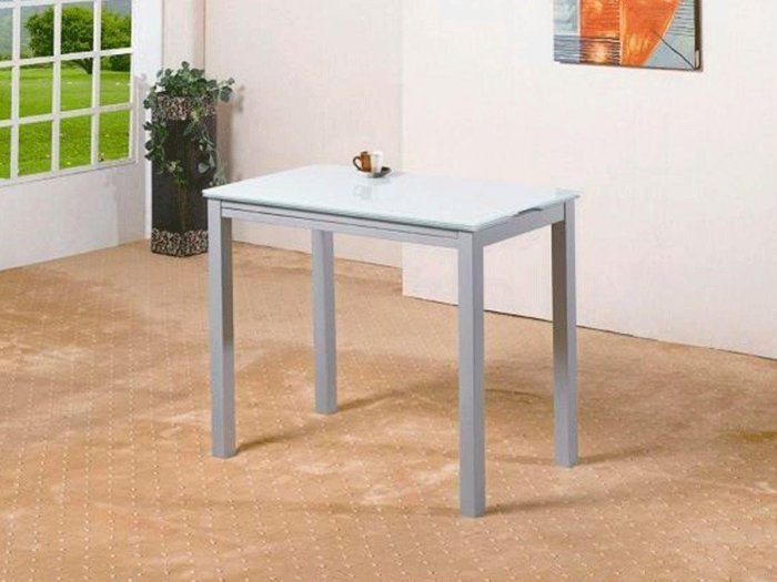 Mesa extensible cristal Venecia blanca