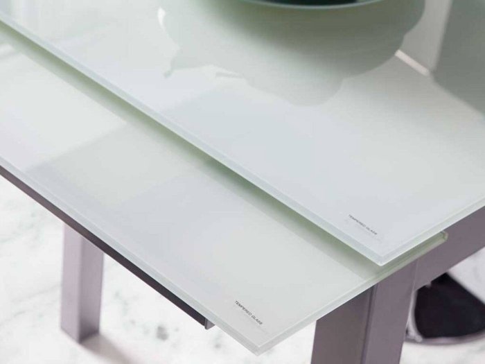 Mesa extensible cristal Venecia blanca