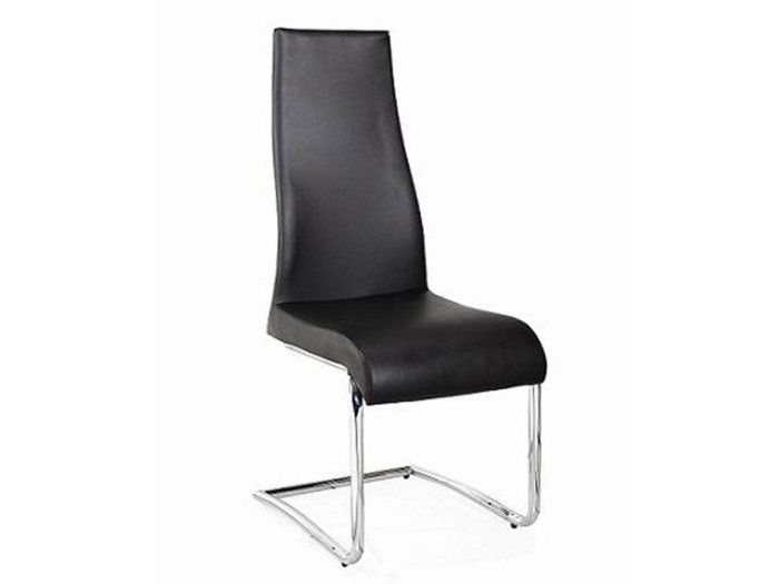 Silla de respaldo alto Geno en negro