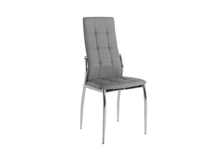Silla Osaka polipiel gris 2