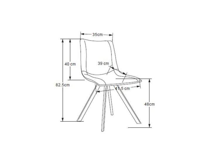 Silla de comedor modelo ALANA color...