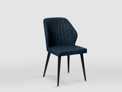 Silla de comedor modelo MAIA azul marengo