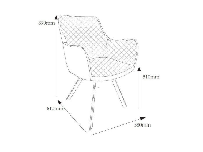 Silla de comedor modelo CELINA gris...