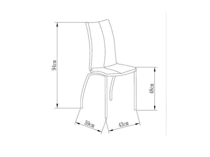 Silla de comedor modelo NIA Blanco