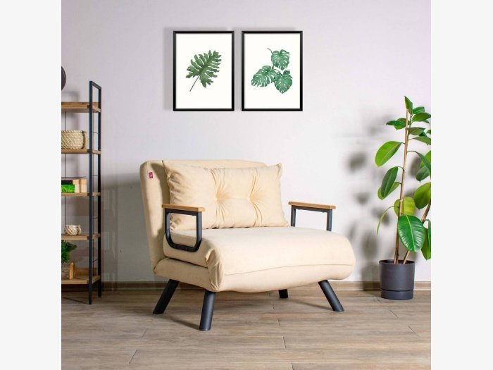 Sillon cama en beige modelo...
