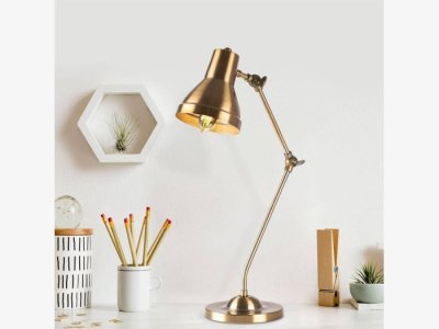 Flexo metalico color bronce modelo HERMIONE