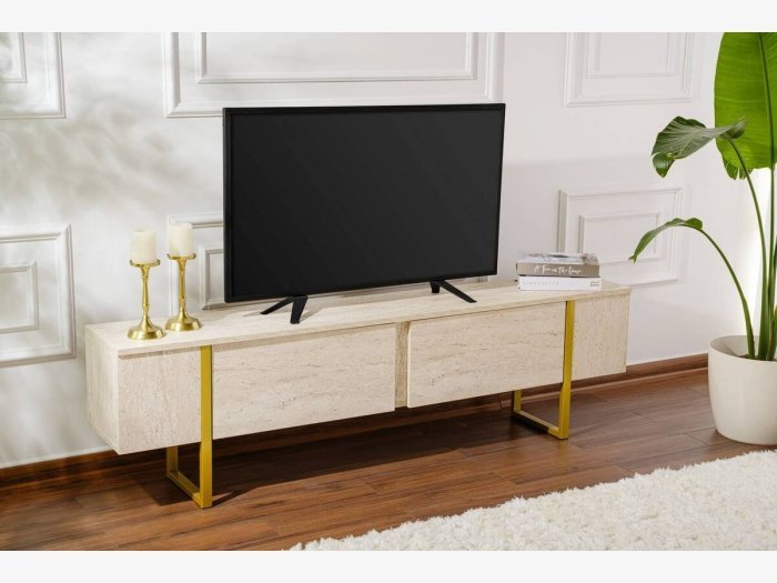 Mueble TV efecto mármol...
