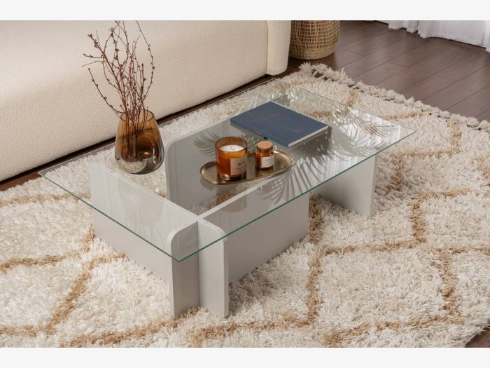 Mesa de café en gris modelo...