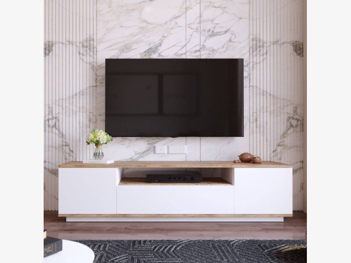 Mueble TV en blanco...