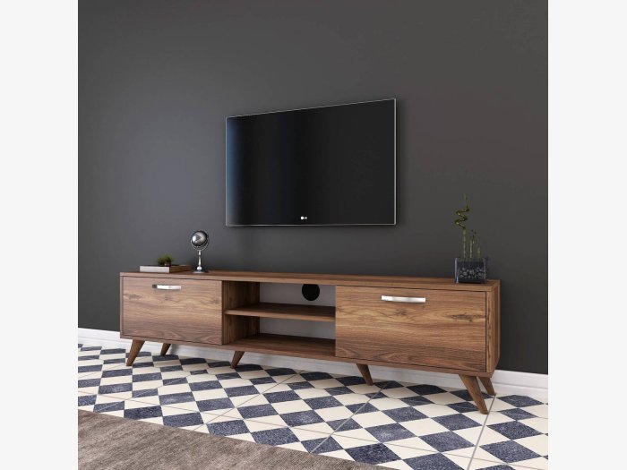Mueble TV en color nogal...