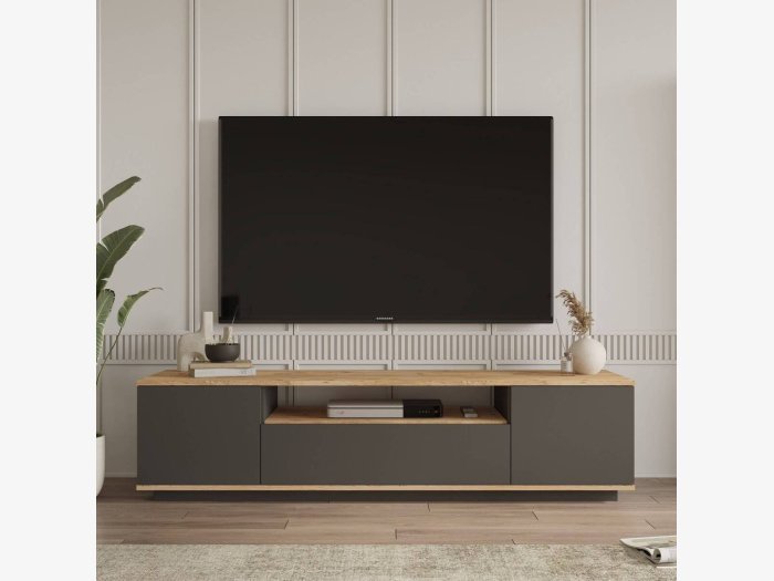 Mueble TV en antracita...