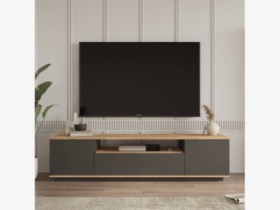 Mueble TV en antracita combi modelo MADRID