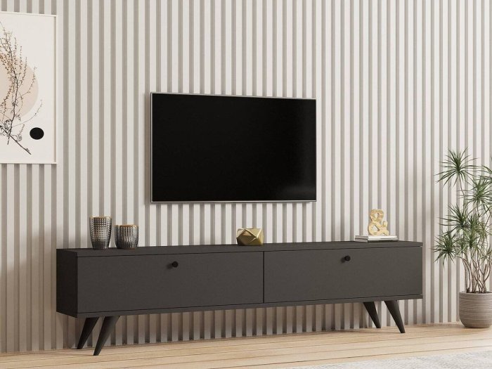 Mueble TV en antracita...