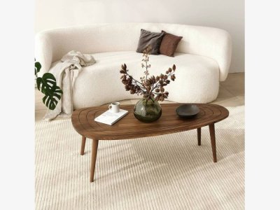 Mesa de centro en nogal modelo ORENSE