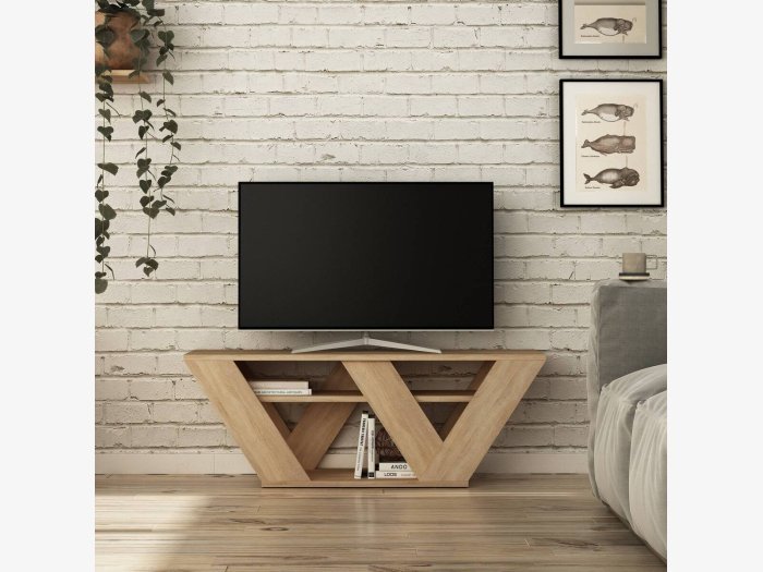 Mueble TV en color roble...