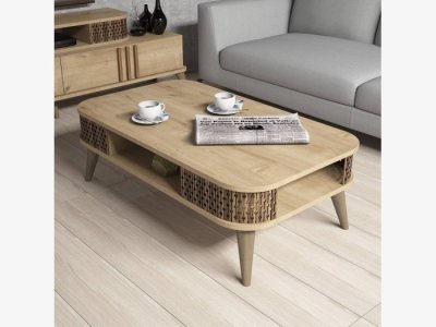 Mesa de centro en color roble claro modelo LETONIA