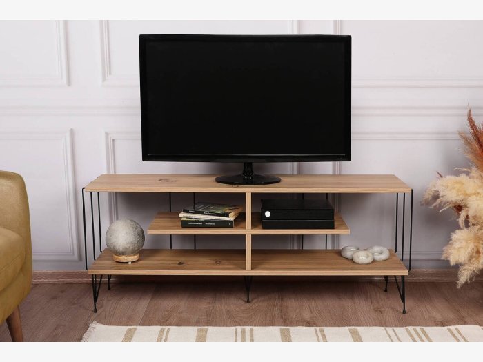 Mueble TV en acabado roble...
