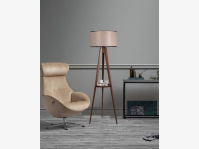 Lampara de pie con estante modelo SAND