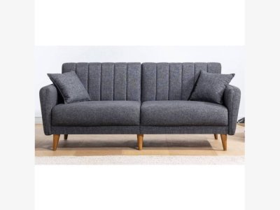 Sofá cama 3 plazas en gris oscuro modelo JOE