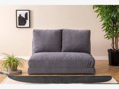 Sofá cama 2 plazas en gris oscuro modelo ETHAN