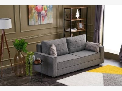 Sofá cama 3 plazas en gris modelo ANGUS