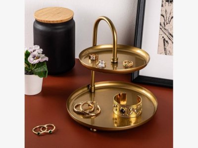 Joyero metálico en dorado modelo VIKTOR
