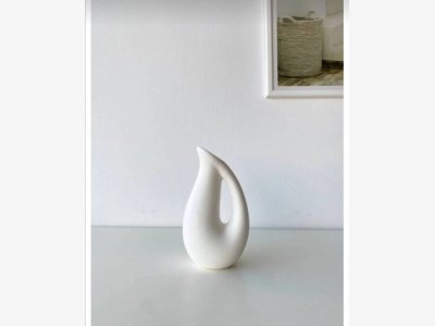Jarrón cerámico en blanco modelo DAKOTA