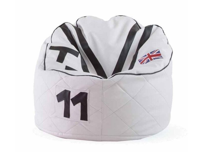 Pouff pera Deportivo blanco