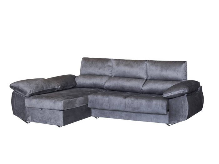 Chaisselongue con patas metálicas...