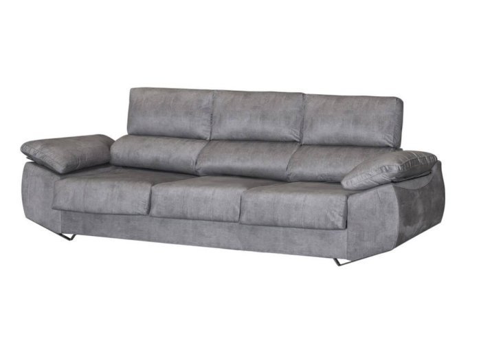 Sofá 4 plazas con patas metálicas...