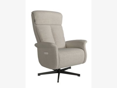 Sillón relax giratorio con 2 motores modelo ELBA