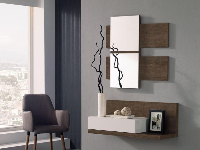 Consola con espejo Abeto