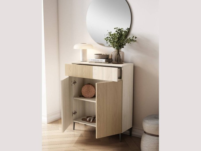 Mueble recibidor con consola y espejo...